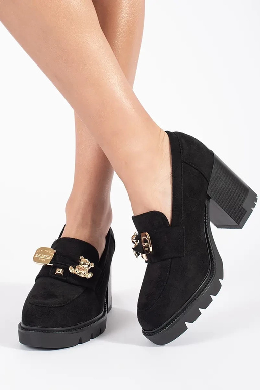 Sandalias de tacón de mujer en ante...