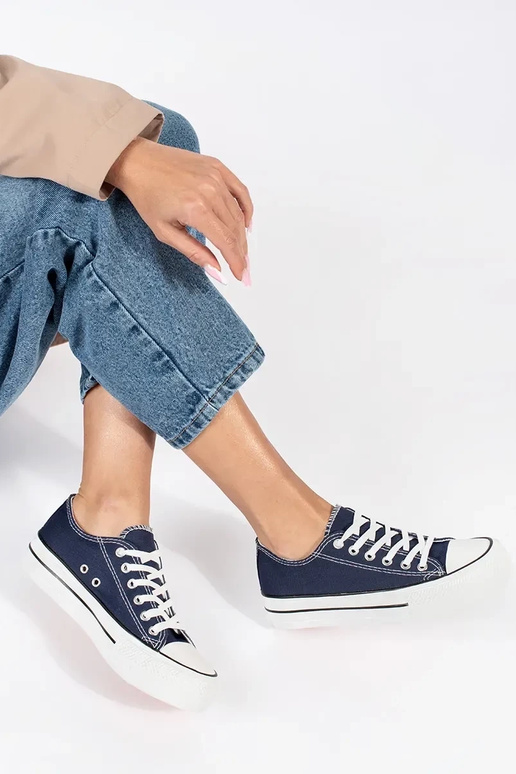 azul oscuro clásico zapatos de...