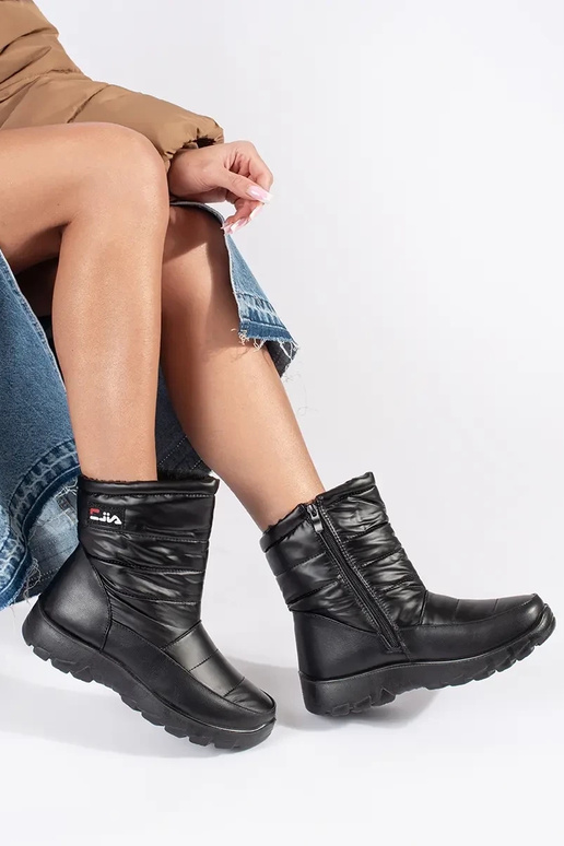 Botas de nieve para mujer en negro