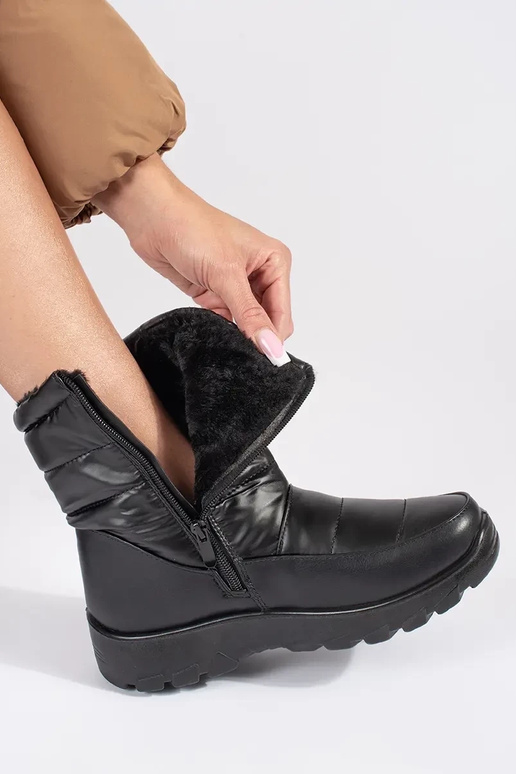 Botas de nieve para mujer en negro