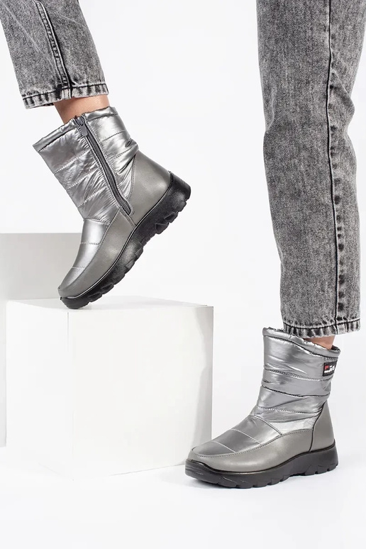 Botas snow mujer gris