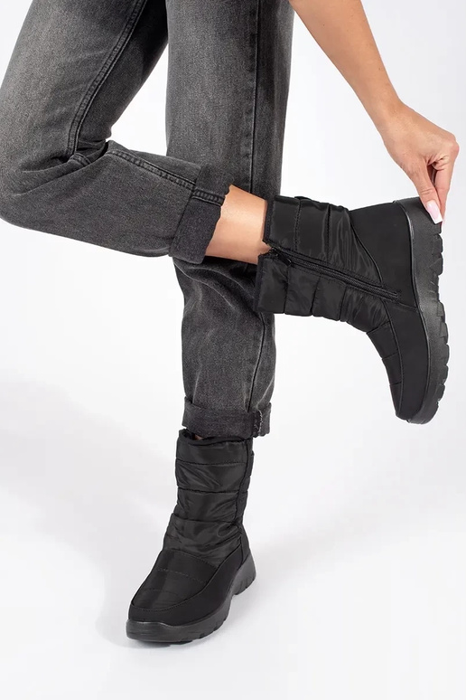 Botas de nieve para mujer en negro Botas de nieve para mujer en negro