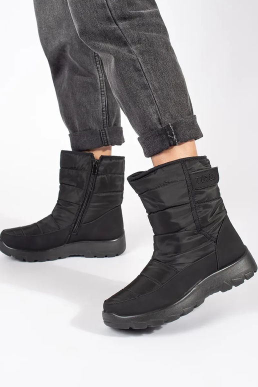 Botas de nieve para mujer en negro Botas de nieve para mujer en negro