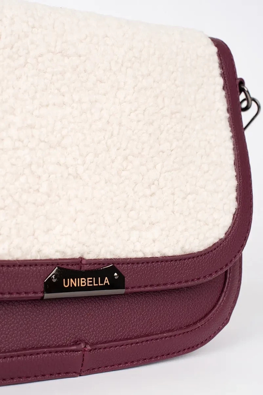 Bolso burdeos con piel Bolso burdeos con piel