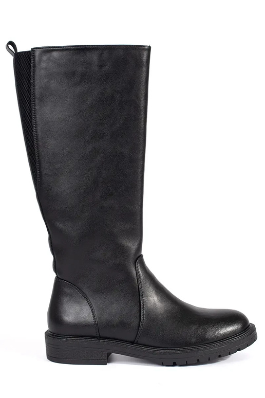 Piel de color negro un clásico botas... Piel de color negro un clásico botas...