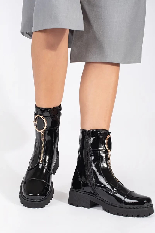 de color negro lacado zapatos z...