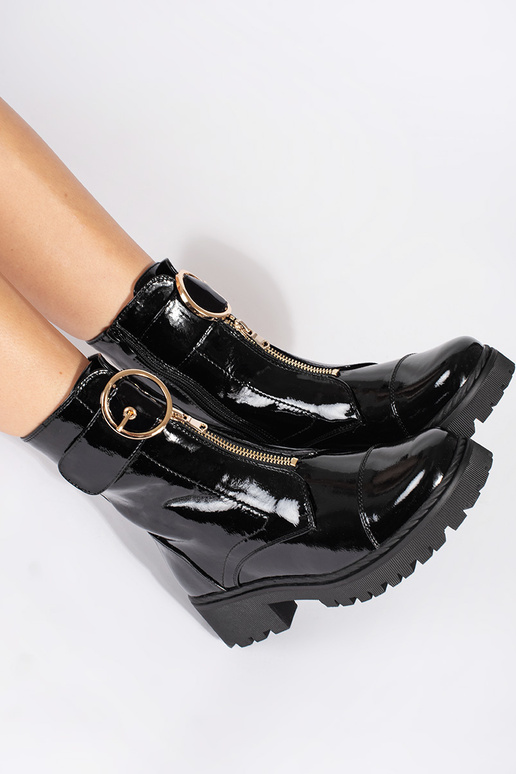 de color negro lacado zapatos z...