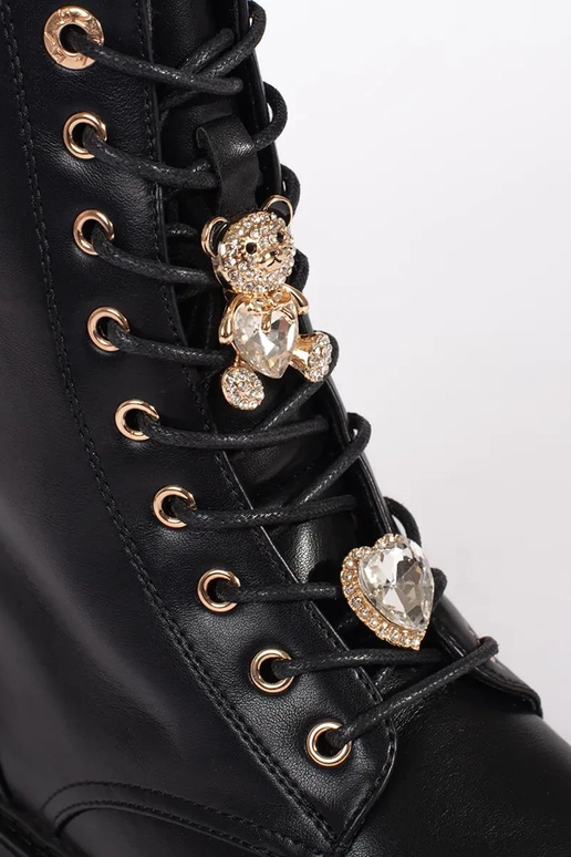 Zapatos de plataforma negros con... Zapatos de plataforma negros con...