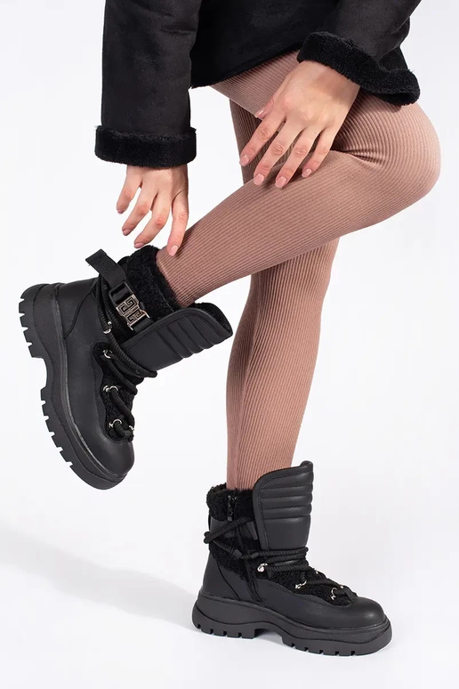 de color negro Botas de nieve para...