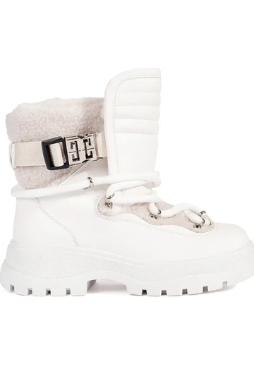 el color blanco Botas de...
