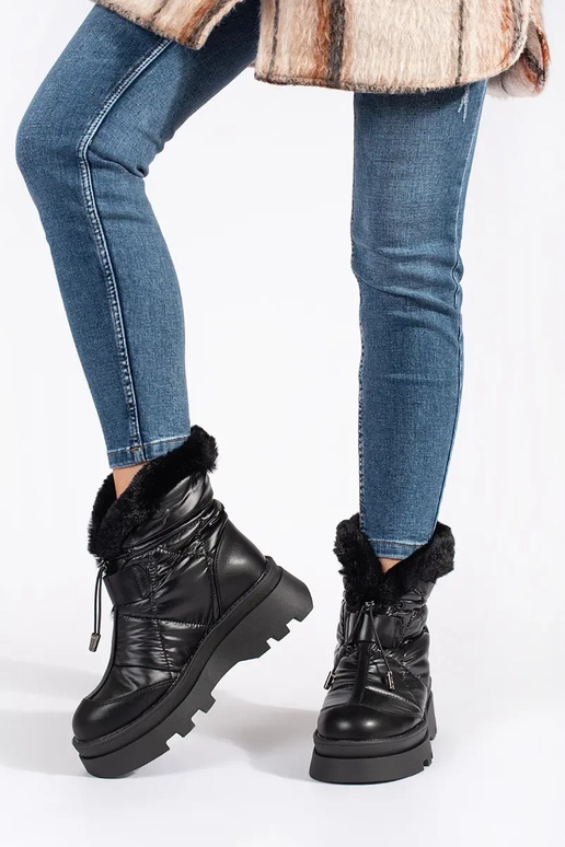 de color negro Botas de nieve para...