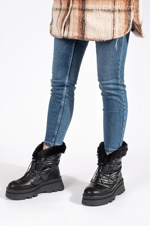 de color negro Botas de nieve para...