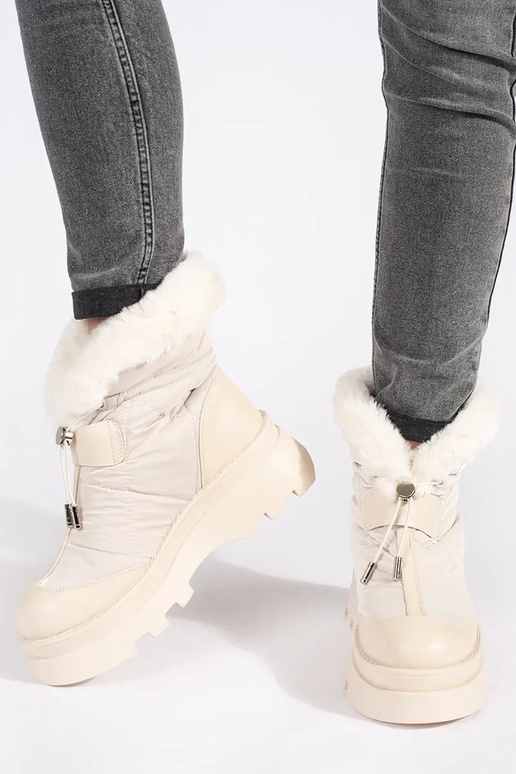 beige Botas de nieve para mujer z de...