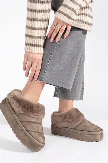 beige bajo corchete Botas... 2