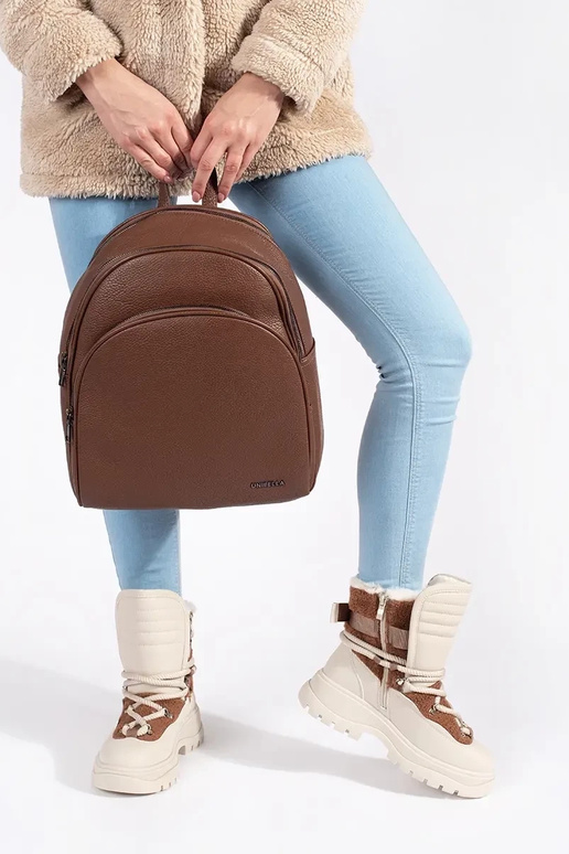 beige Botas de nieve para mujer con...