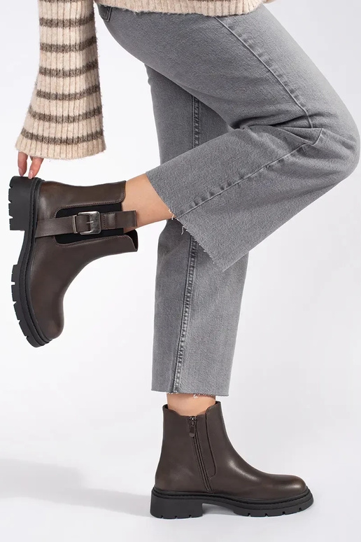 color marrón zapatos Zapatos de mujer...