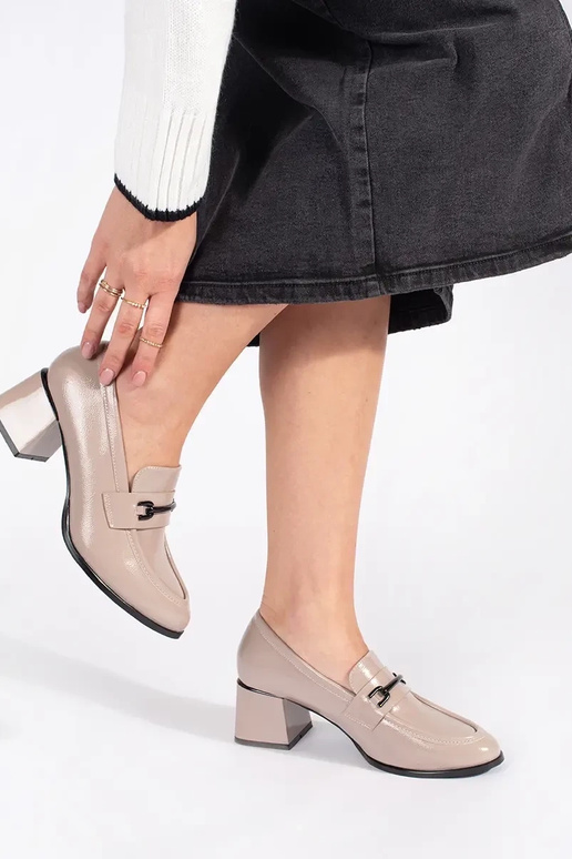 beige medio zapatos mocasines de...