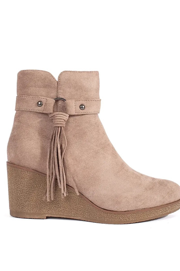 de gamuza beige Zapatos de...