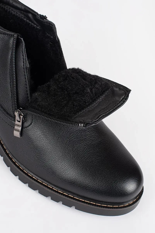 de color negro invierno zapatos...