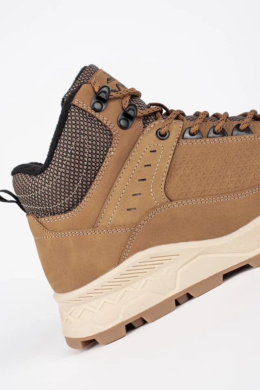 color marrón caminatas zapatos...