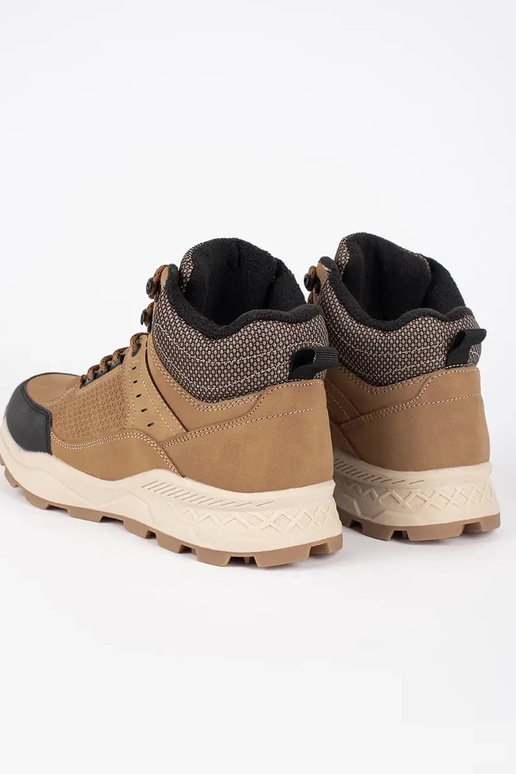 color marrón caminatas zapatos...