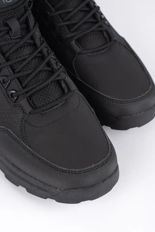 de color negro caminatas zapatos...