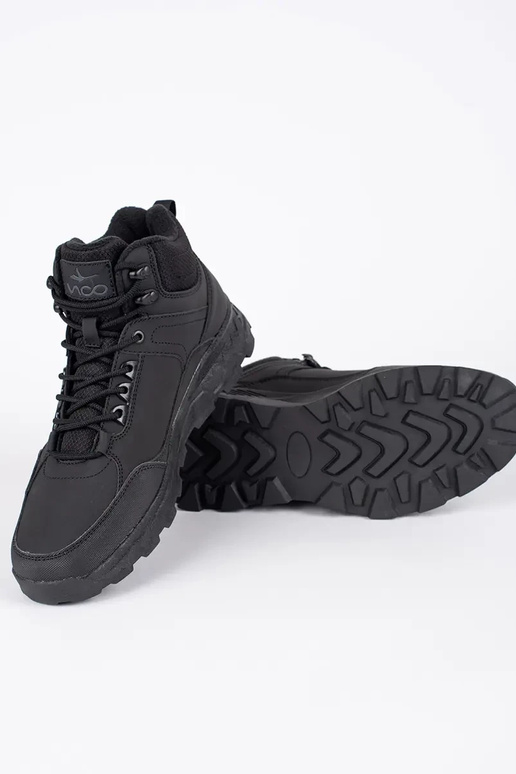 de color negro caminatas zapatos...