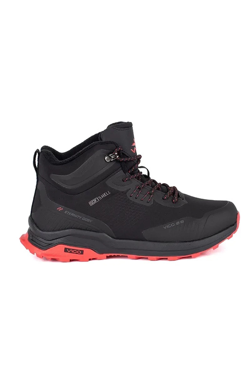 Negro y-Rojo hombres Zapatos de trekking