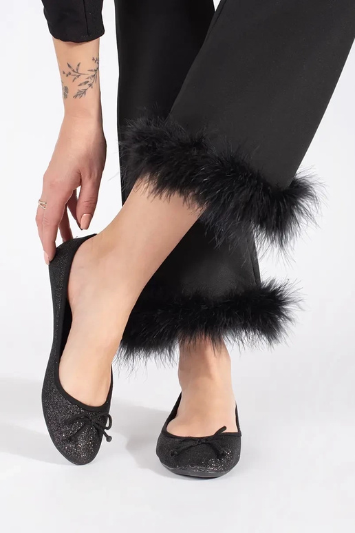 de color negro brillante bailarinas...