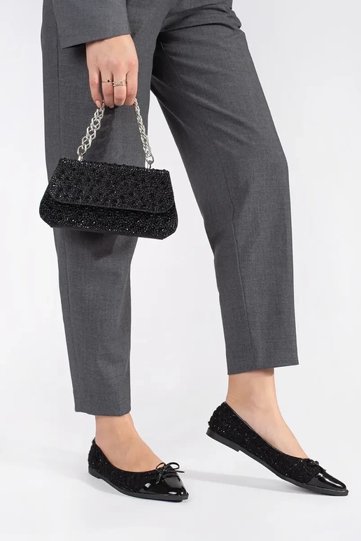 negro pequeño bolso A cekiny ze...