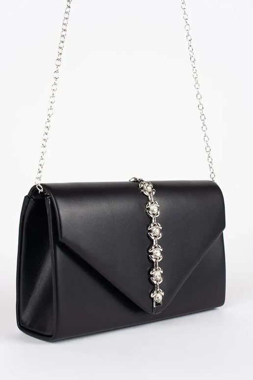 negro bolso bolso de mano decorado...