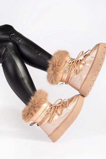 color dorado Botas de nieve... 2