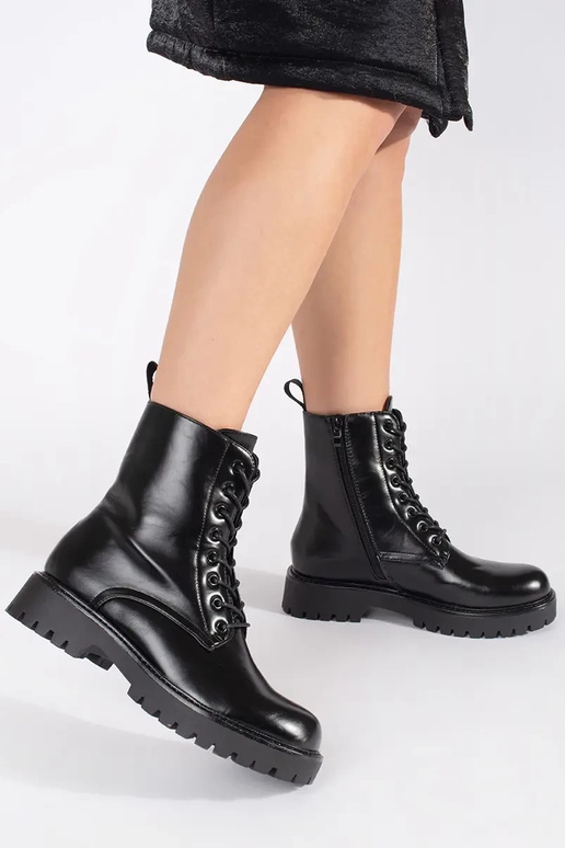 de color negro zapatos botas altas de...