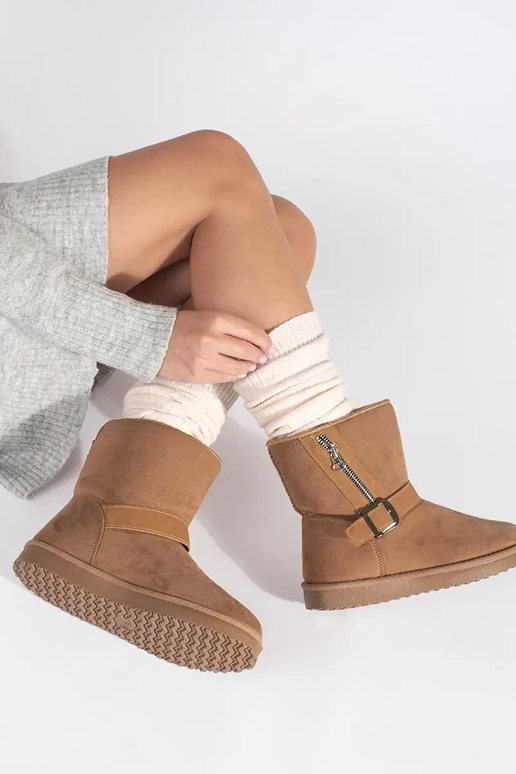 Botas de nieve para mujer color arena...