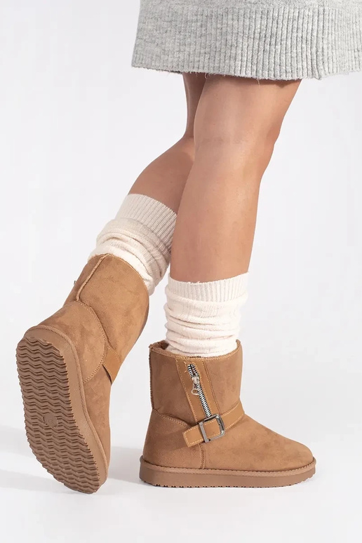 Botas de nieve para mujer color arena...