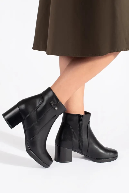 Botas negras con tacón alto Sergio Leone