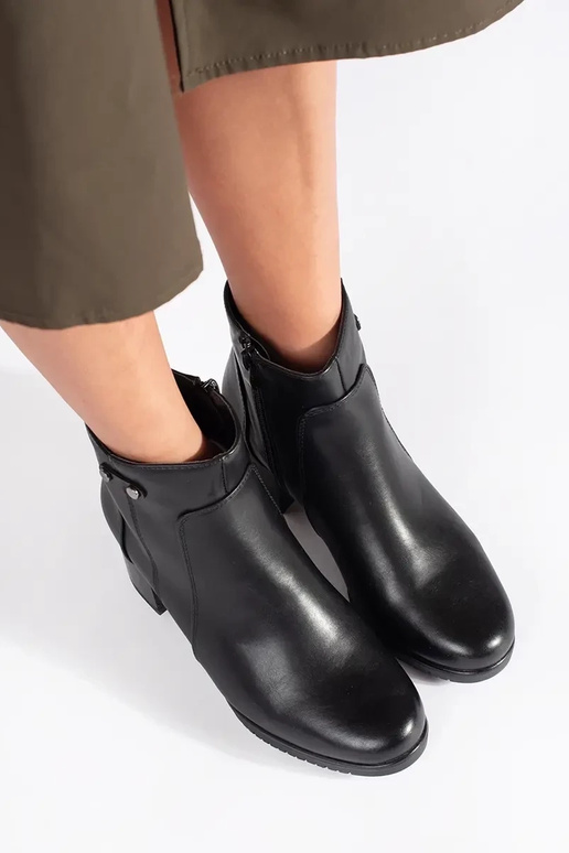 Botas negras con tacón alto Sergio Leone