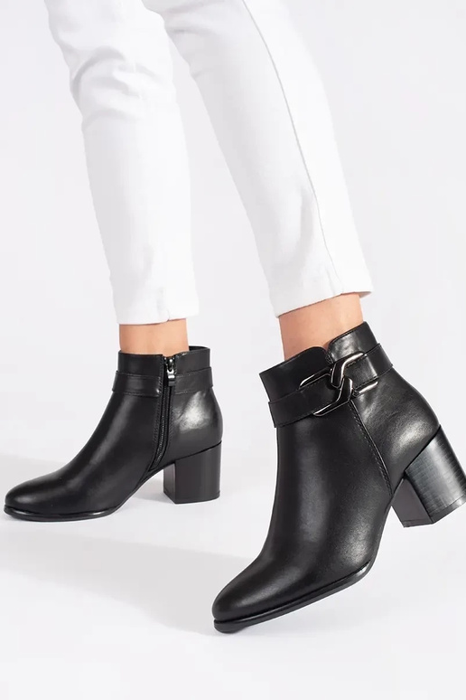 Zapatos negros de Sergio Leone en tacón