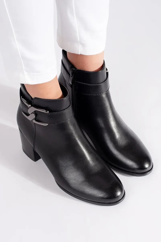 Zapatos negros de Sergio Leone en tacón