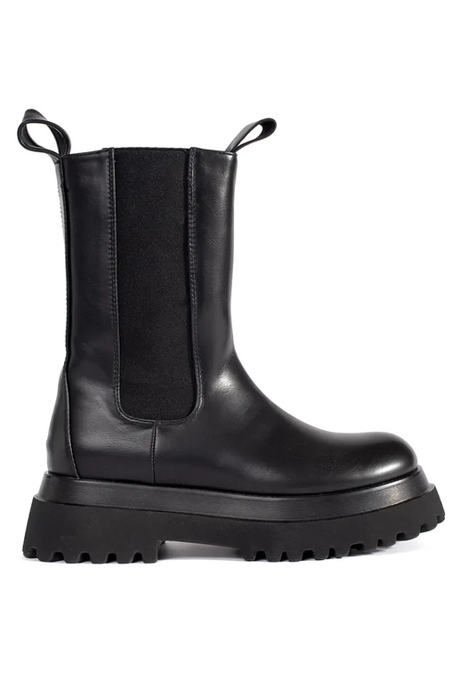 Botas altas negras Chelsea con... Botas altas negras Chelsea con...