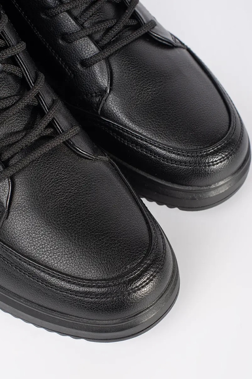 Botas cálidas para hombre color negro Botas cálidas para hombre color negro