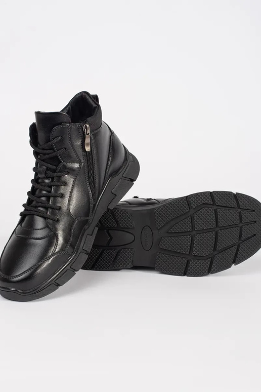 Botas altas para hombres de piel...