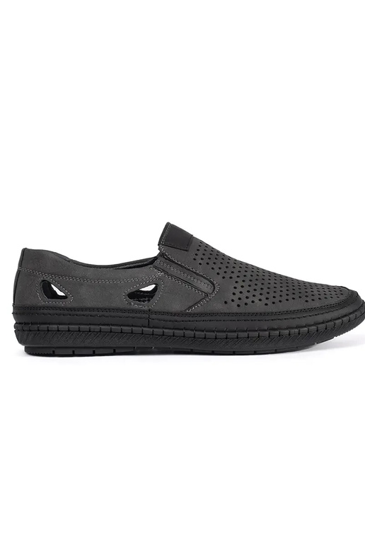 Zapatos de hombre de charol color gris