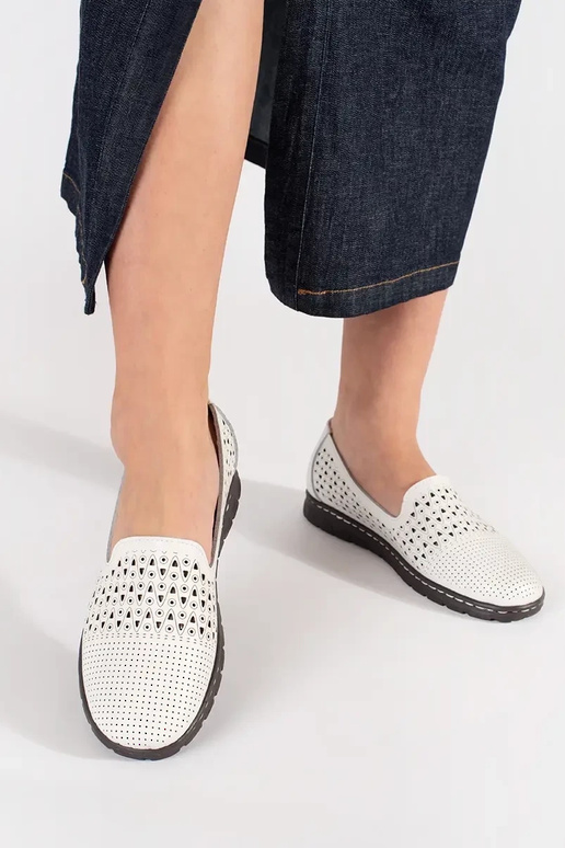 Zapatos de media suela blancos...