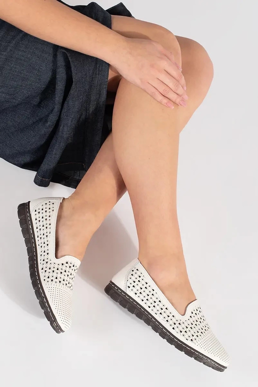 Zapatos de media suela blancos...