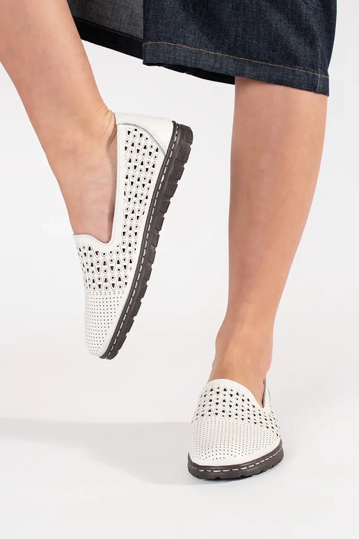 Zapatos de media suela blancos...