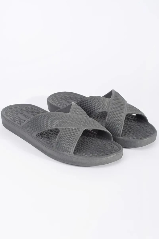 Chanclas de piscina para hombres grises