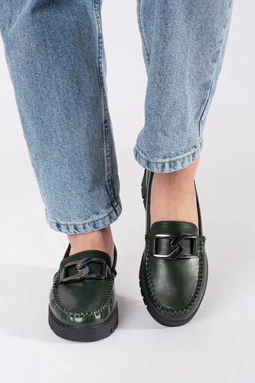 Mocasines color caqui con... 2