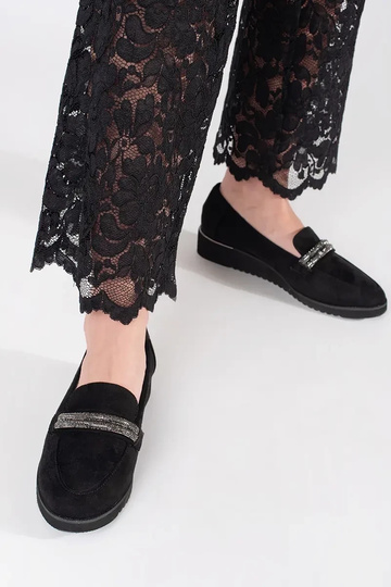 Mocasines negros de ante 2