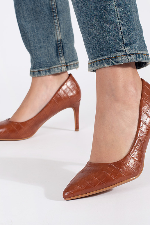Tacones marrones